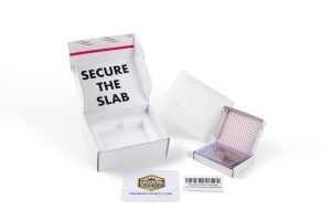 Graders Choice all-in-one card grading submission kit with foam protection and Card Armor inner box