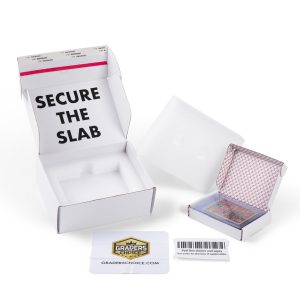 Graders Choice all-in-one card grading submission kit with foam protection and Card Armor inner box